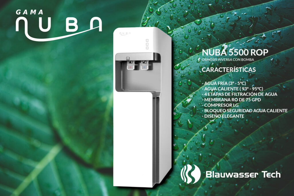 Presentación Fuente Nuba 5500 de ósmosis inversa para empresas y particulares